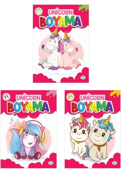 Unicorn Boyama Seti 3 Kitap