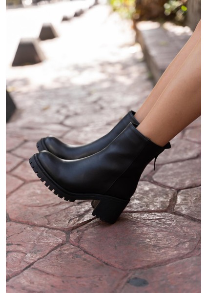 Siyah Kadın Bilek Boy Kalın Tabanlı Bot indirimleri