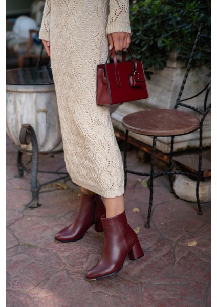 Bordo Kadın Bot&Bootie fiyatları