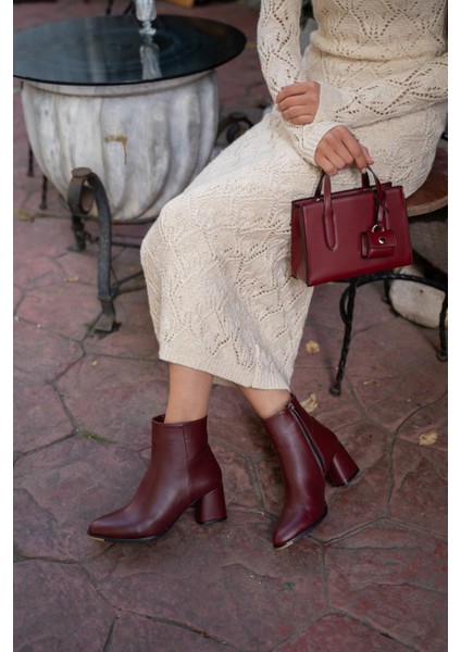 Bordo Kadın Bot&Bootie modelleri