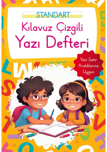 Kılavuz Çizgili Yazı Defteri Küçük Boy - Turuncu