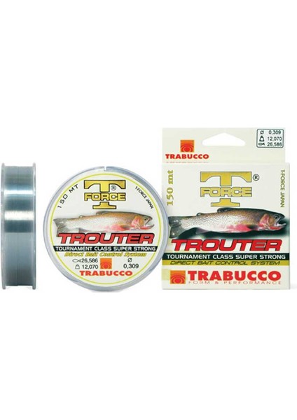 T-Force Trouter Serisi 150M Monofilament Misina Standart-0,20