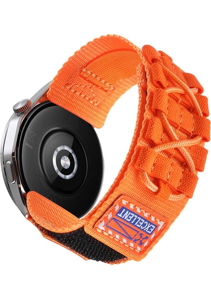 Casesuar Galaxy Watch 46MM KRD - 112 22MM Orbital Örgülü Halat Tasarımlı Naylon Kumaş Hasır Kordon - Gri fırsatları