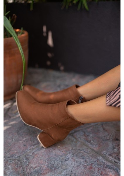 Taba Süet Kadın Bot&Bootie