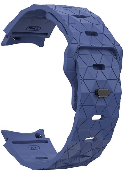 Casesuar Galaxy Watch 6 40MM KRD - 116 20MM Futbol Desenli Spor Tasarımlı Silikon Kordon - Siyah - Gri fırsatları