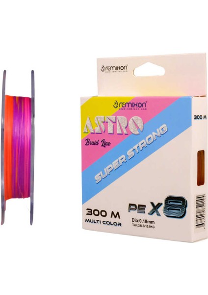 Astro 8x 0.13MM 300M M.color Ip Misina STANDART-0.18MM