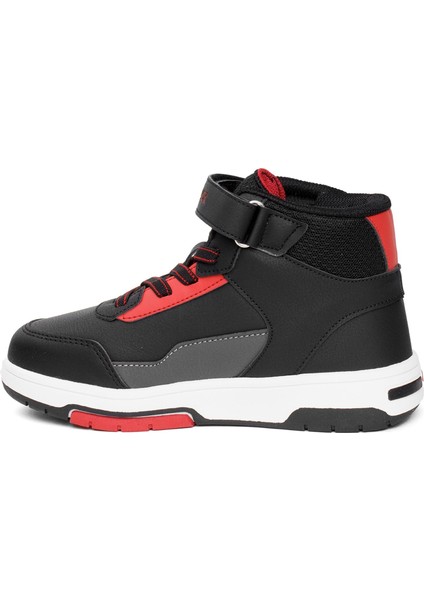 101887090 4w Nitra Hi 4pr Filet Erkek Çocuk Hi Sneaker Siyah - Kırmızı