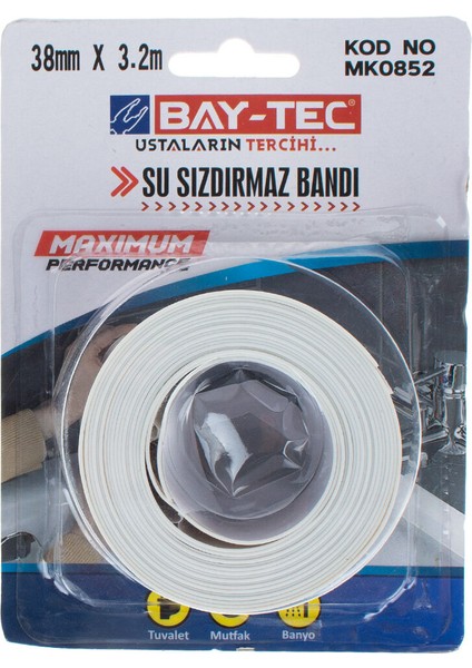Su Sızdırmaz Bant 38 mmX3.2 mt MK0852 0381 6670