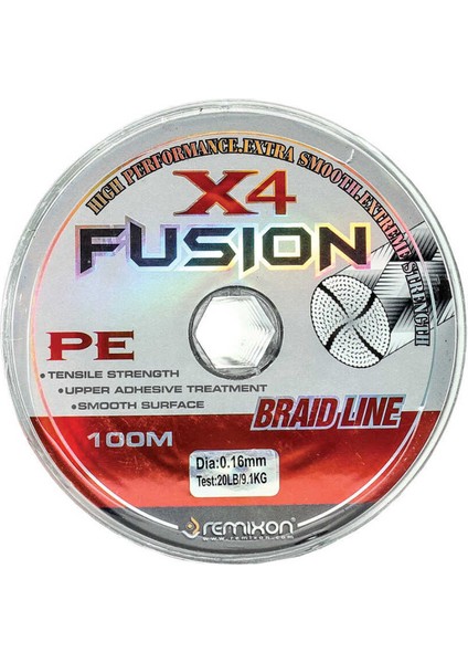 Fusion X4 100M Ip Misina Standart-0,18