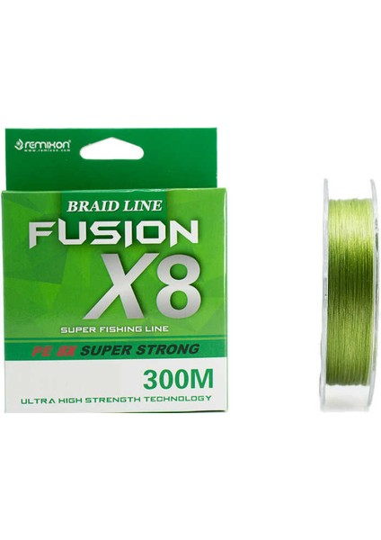 Fusion 300M X8 Green Ip Misina STANDART-0,16MM