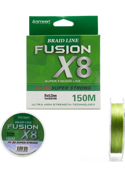 Fusion 150M X8 Green Ip Misina STANDART-0,13MM