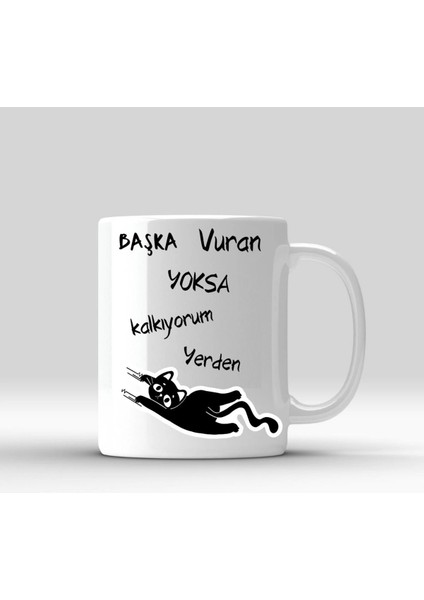 Baskılı Kupa Bardak- Kedi Temalı
