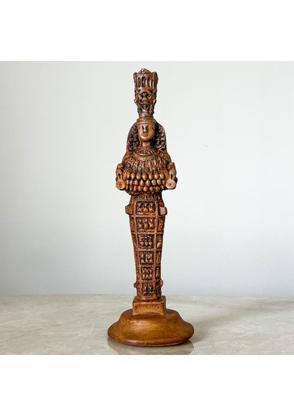 Antik Yunan Efes Artemis Tanrıçası Heykeli - Mitolojik Bereket Simgesi, 30 cm