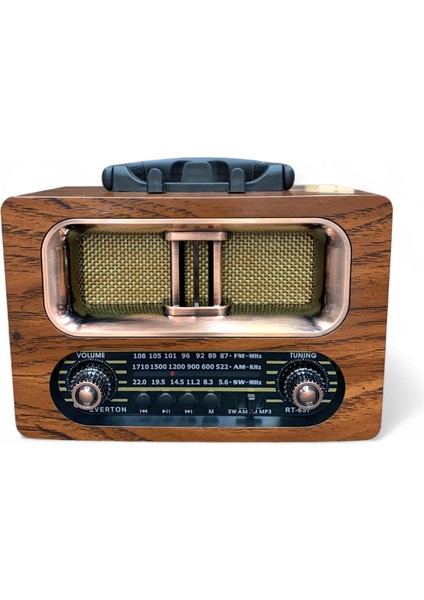 Nostalji Eskitme Görünüm Radyo Bluetooth Özellikli Nostaljik Radyo