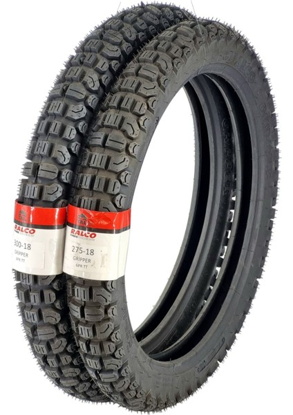Cg Dişli Lastik Seti 300-18 ve 275-18 (Tt-Iç Lastikli Tip) Grippercg