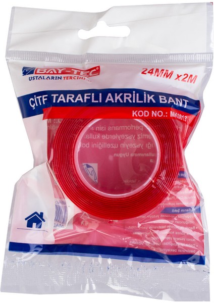 Silikon Bant Çift Taraflı 24 mmX2 mt MK0813 3520