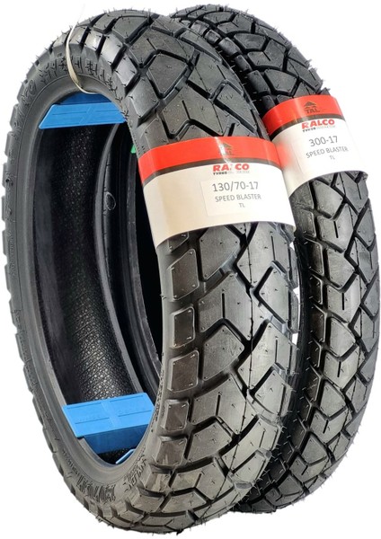 Ralco Tyres Mondial 125 Drift L Cbs Ön/arka Set 130/70-17 (Tl) ve 300-17 (Tl) SPEEDBLASTERA42