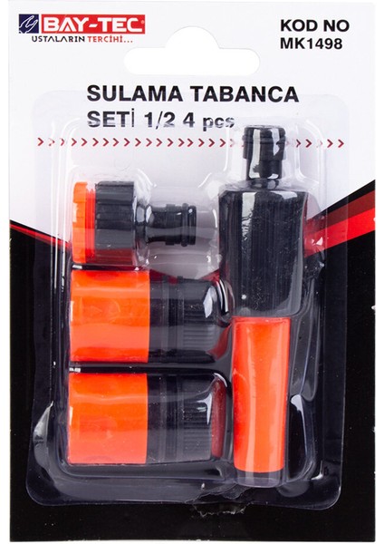 Baytec Sulama Tabancası 1/2 Fonksiyonlu 4 Parça MK1498 8884