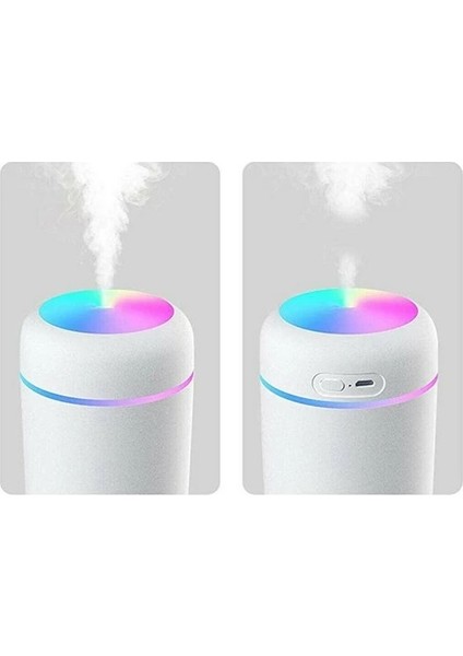 LED Işıklı Mini Ortam Oda Hava Nemlendirici ve Taşınabilir Buhar Makinesi H2O Humidifier