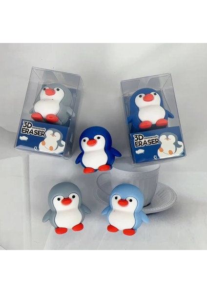 3D Penguen Figürü Silgi 3 Adet fiyatları