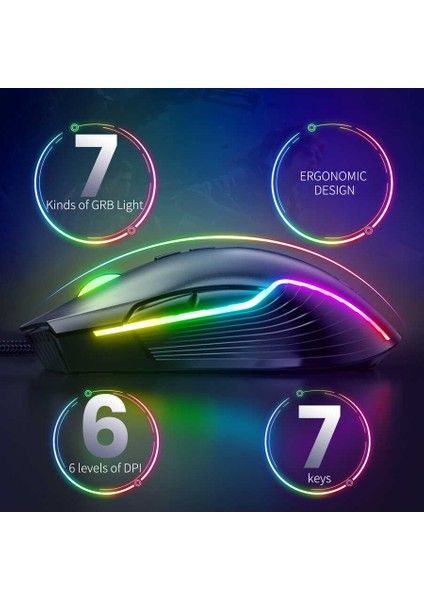 Zore Onikuma CW905 Rgb Oyuncu Mouse