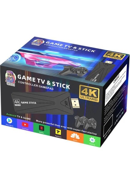 4K Ultra Hd Game Stick Android Retro Tv Atari GT65