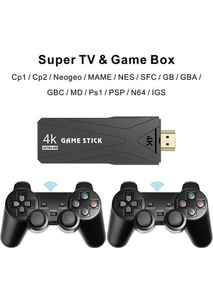 4K Ultra Hd Game Stick Android Retro Tv Atari GT65