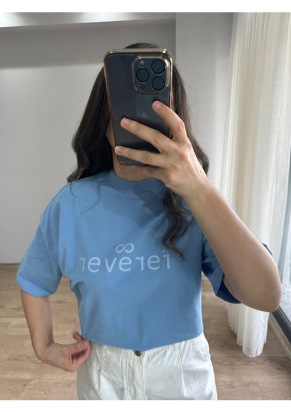 Mavi Renk Tişört modelleri