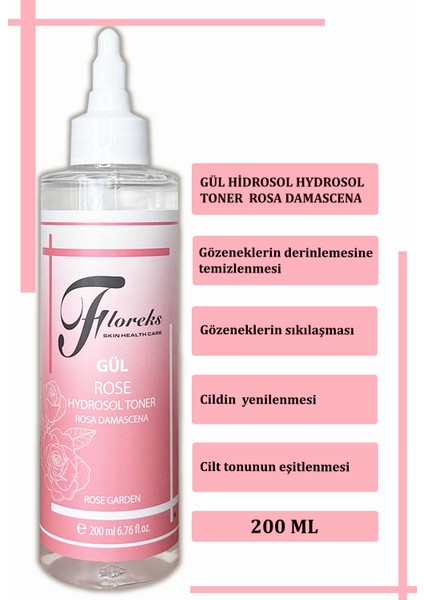 Gül Suyu Hidrosol %100 Doğal Tonik