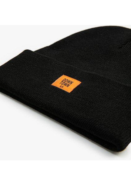 Katlı Bere Slogan Baskılı Etiket Detaylı modelleri