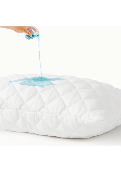 Kapitone Sıvı Geçirmez Yastık Koruyucu Alez 2li Set 50x70cm