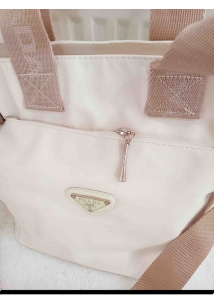 Askılı Çok Gözlü Krem Çanta fiyatları