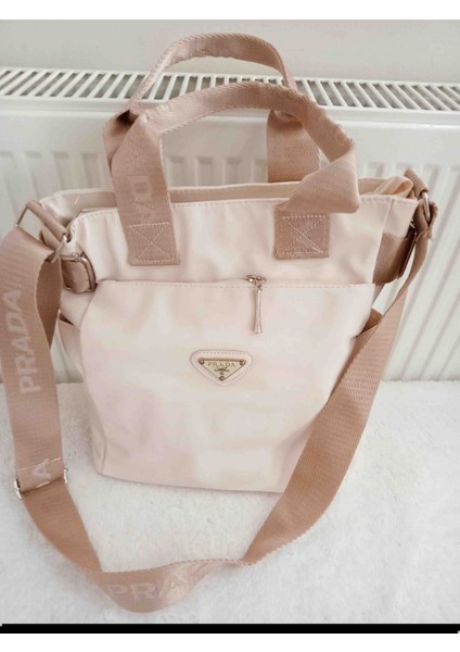 Askılı Çok Gözlü Krem Çanta indirimleri