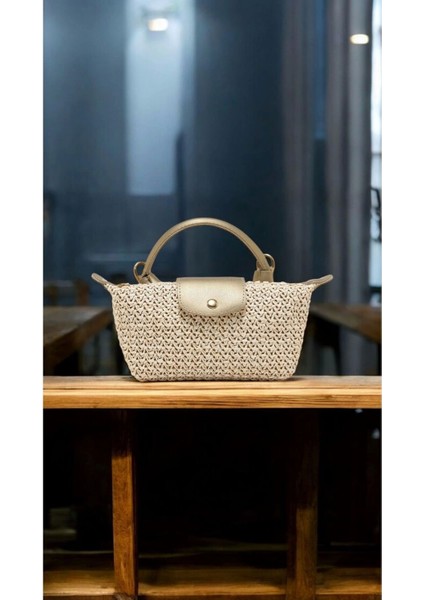 Laurel Gold/Hasır El Dokuma Kadın Mini Bag fiyatları