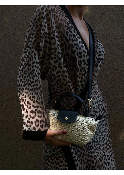Laurel Siyah/Hasır El Dokuma Kadın Mini Bag