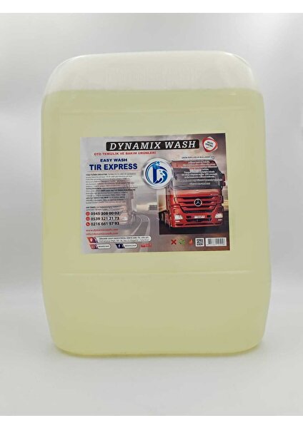 Dynamix Wash Tır/kamyon Branda Sıvı Yıkama Şampuanı 24 kg Tır Köpüğü, Tır Şampuanı