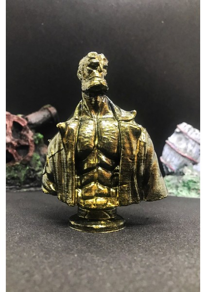 Hellboy Büst 10CM - Gold Efekt