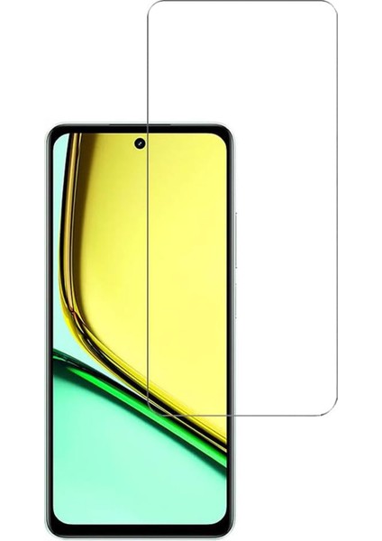 Realme 12 Lite Kırılmaz Cam Şeffaf 0.3mm Kılıf Dostu Temperli Ekran Koruyucu