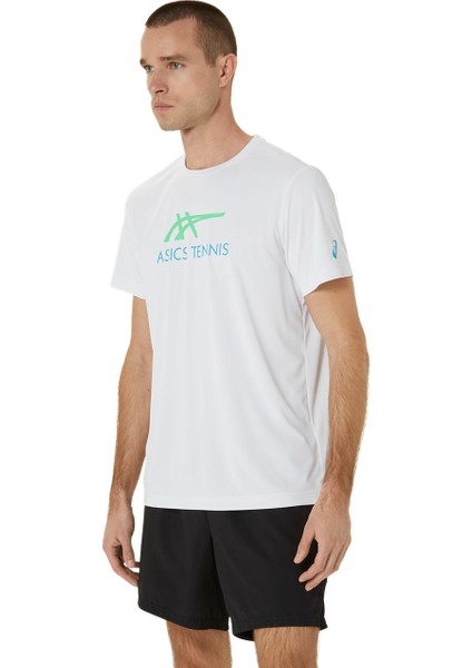 Men Court Graphic Tee Erkek Beyaz 2041A304-106 fiyatları