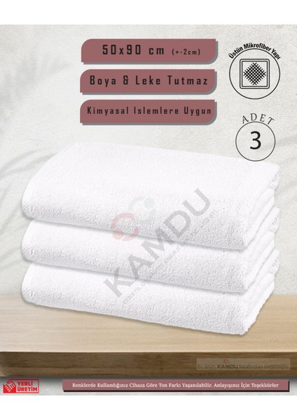 ( 3 Adet ) 50X90CM Mikrofiber Havlu , Berber Havlusu, Kuaför Havlusu, Sporcu Havlusu, El Yüz Havlusu