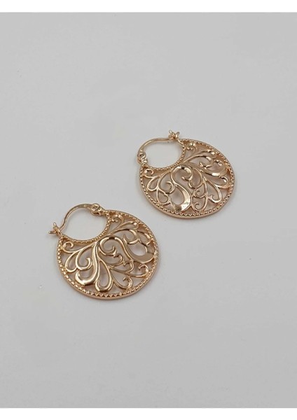 Gold Kaplama Xuping Dantel Tasarım Sepet Küpe