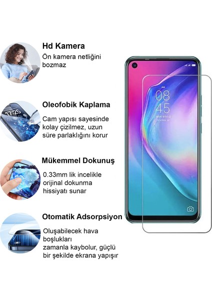 Tecno Camon 16 Kırılmaz Cam Şeffaf 0.3mm Kılıf Dostu Temperli Ekran Koruyucu fiyatları