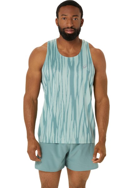 Road All Over Print Singlet Erkek Yeşil 2011D091-300