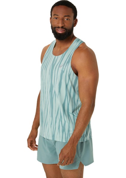 Road All Over Print Singlet Erkek Yeşil 2011D091-300
