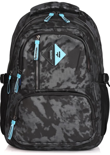 2049 Kamuflaj Desenli Okul Sırt Çantası Gri