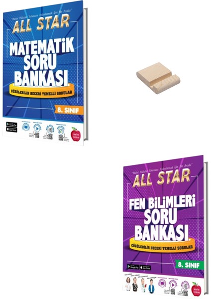 LGS 8. Sınıf All Star Matematik ve Fen Bilimleri Soru Bankası - Telefon Tutucu