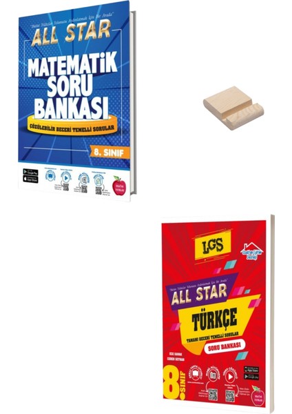 Newton Yayınları LGS 8. Sınıf All Star Matematik ve Türkçe Soru Bankası - Telefon Tutucu