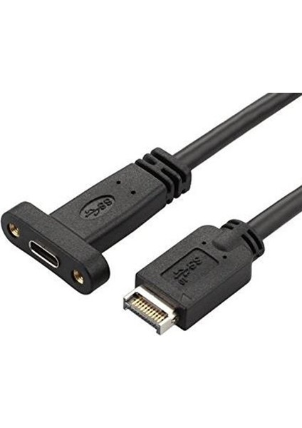 USB Type-E To Type-C 20 Pin Çevirici Kablo Anakart Konnektörü