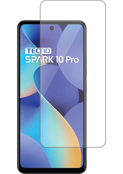 Tecno Spark 10 Pro Kırılmaz Cam Şeffaf 0.3mm Kılıf Dostu Temperli Ekran Koruyucu