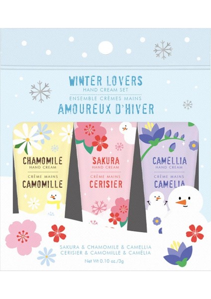 Çiçek Özlü 3'lü El Kremi Seti Papatya- Sakura- Kamelya 50G